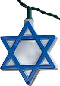 img 2 attached to 🕎 Kurt Adler Hanukkah Star of David Light Set, UL Listed, 10-Lights