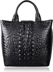 img 4 attached to 👜 PIJUSHI Crocodile Designer Satchel Handbags & Wallets for Women - Enhancing Satchels