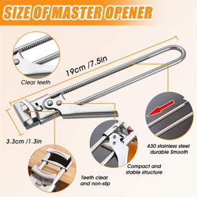 img 1 attached to 🔧 Adjustable Stainless Steel Arthritis Jar Opener for Seniors and Weak Fingers - Open Jars Easily and Independently, Saving You Trouble (1pcs)