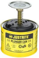 🔅 justrite 10018 yellow plunger with large capacity: a reliable tool for efficient liquid storage logo