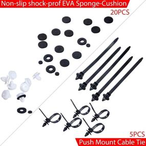 img 1 attached to 🚗 435 Pcs Car Retainer Clips & Plastic Fasteners Kit - Premium Door Bumper Trim Clip Rivets Push Pin Rivets Set for GM Ford Toyota Honda Chrysler - 19 Most Popular Sizes by OTUAYAUTO