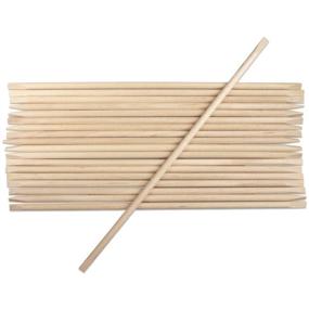 img 4 attached to 💅 Beauticom USA Base Cuticle Wood Stick Pusher Manicure 7" Length, 1/8" Diameter (100 pieces): Professional Manicure Tools for Precise Nail Care