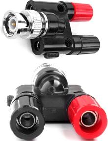 img 2 attached to 🔌 Cess BNC Male Plug to Dual Banana Female Jack Socket Binding Post RF Coaxial Splitter - 2 Pack