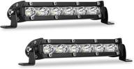 🌧️ beamcorn ультратонкий 7-дюймовый светодиодный прожектор single row led light bar pods - высокопроизводительные 60 вт 10000 люмен водонепроницаемый фонарь для вождения в тумане для грузовиков внедорожников atv utv suv boat - 2 штуки. логотип