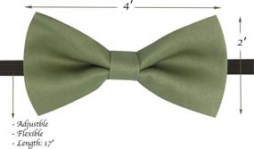 img 3 attached to Toddlers Adjustable Bowtie Accessories Metallic Boys' Accessories ~ Bow Ties