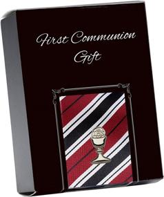 img 3 attached to 👔 Silver-Tone 45-inch Boys First Communion Tie with Chalice Tie Pin: Elegant, Stylish, and Meaningful!