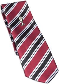 img 4 attached to 👔 Silver-Tone 45-inch Boys First Communion Tie with Chalice Tie Pin: Elegant, Stylish, and Meaningful!