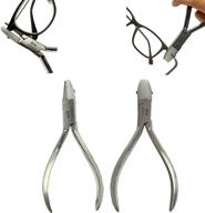 🔧 spire pair of optical pliers: round & flat nose nylon jaw pliers set for jewelry opticians and eyeglass repair kit (6mm 11mm, set) logo