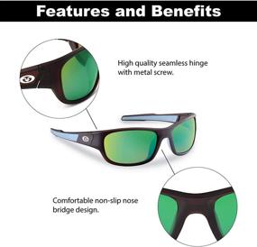 img 1 attached to 🕶️ Flying Fisherman Last Cast Polarized Sunglasses: Ultimate UV Protection for Fishing and Outdoor Sports