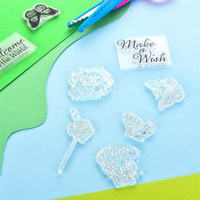 img 1 attached to Silicone Transparent Scrapbooking Butterfly Embossing