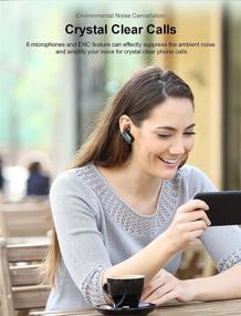 img 1 attached to COUMI Wireless Earbuds Hybrid Active Noise Cancelling: Clear Calls, Deep Bass, 41-Hour Playtime, IPX7 Waterproof - Perfect for Sports and Office Use