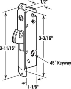 img 1 attached to 🔒 Efficient Prime Line 2014 Mortise Lock: Reliable Spring-Loaded Mechanism