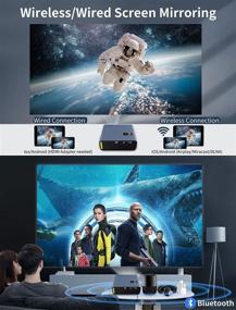 img 1 attached to Projector Bluetooth Wireless Projectors 1920X1080