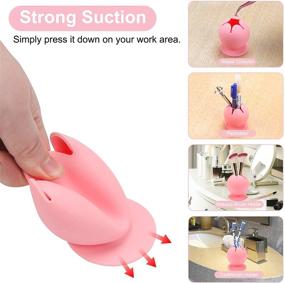 img 2 attached to 🤲 Efficient Vinyl Weeding Scrap Collector: Silicone Suction Cup for Organizing Vinyl Weeding Scrap in Pink - Ideal for Scrapbook, Cricut, and More!