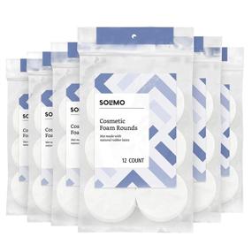 img 4 attached to 🧼 Solimo Cosmetic Foam Rounds - Pack of 6, 12 ct - Amazon Brand