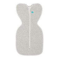 gray love to dream swaddle up for small babies (8-13 lbs) - improve sleep dramatically with arms up position for self-soothing, snug fit calming startle reflex logo