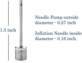 img 3 attached to 12 Pack Air Pump Needles - Universal Ball Inflation Needle Set for Basketball, Soccer, Rugby, Football, Volleyball - Replacement Inflatable Pump Needles for Sports Balls - Ball Needle Pack