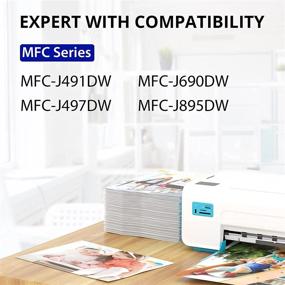 img 2 attached to 🖨️ Fastink LC3013 Compatible Ink Cartridge Replacement (10 Pack) for Brother LC3011 LC-3013 - High Yield Ink for Brother MFC-J491DW MFC-J895DW MFC-J690DW MFC-J497DW Printer