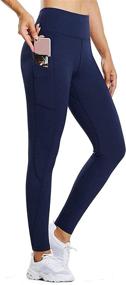 img 4 attached to BALEAF Women's Fleece-Lined Water-Resistant Legging with High Waist, Thermal Winter Hiking and Running Pants with Pockets
