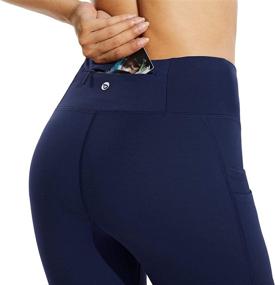 img 1 attached to BALEAF Women's Fleece-Lined Water-Resistant Legging with High Waist, Thermal Winter Hiking and Running Pants with Pockets