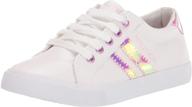 👟 nautica dulcie fashion sneaker, girls, white size 1 - stylish girls' shoes for fashionable and comfortable appeal logo