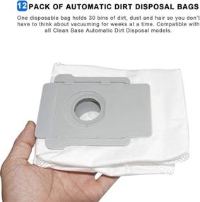 img 2 attached to 🗑️ Dirt Disposal Bags Replacement Parts for iRobot Roomba j7+, i3+, i4+, i6+, i7, s9 Clean Base Robot Vacuum Cleaner - Pack of 12 (4640235)