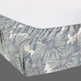 img 2 attached to 🌼 Swanson Beddings Daisy Silhouette 100% Cotton Sheet Set: Queen Size, Fitted Sheet, Flat Sheet, and Two Matching Pillowcases for a Perfect Bedding Experience