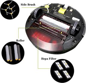 img 3 attached to 🧹 Запасные части и аксессуары I Clean для робота-пылесоса iRobot Roomba 960, 890, 980, 880, 805 - 8 фильтров, 8 щеток, 2 набора экстракторов.