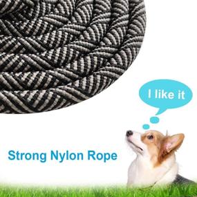 img 1 attached to 🐾 YUCFOREN Heavy Duty Rope Dog Leash: Strong Climbing Nylon Leash for Medium to Large Dogs – Ideal for Outdoor Walking, Playing, and Exploring