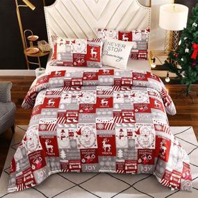 img 4 attached to Geilioo Christmas Reversible 1Comforter 2Pillowcases