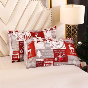 img 1 attached to Geilioo Christmas Reversible 1Comforter 2Pillowcases