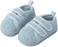 👟 lightweight anti-skid toddler slippers by equick - comfortable boys and girls house shoes with adjustable hook and loop logo