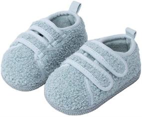 img 4 attached to 👟 Lightweight Anti-Skid Toddler Slippers by EQUICK - Comfortable Boys and Girls House Shoes with Adjustable Hook and Loop