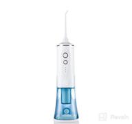 img 1 attached to Portable Rechargeable Cordless Dental Flosser for Teeth - Nicwell Water 4 Modes Oral Irrigator, IPX7 Waterproof Teeth Cleaner Picks with Powerful Battery Life for Home Travel (Black) review by Jerry Ford