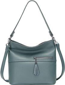 img 4 attached to Stylish and Versatile: ALTOSY Handbags 👜 Crossbody S103 Black Women's Handbags & Wallets