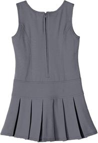 img 1 attached to 👗 Stretchy Pleated School Uniforms for Girls' Dresses by Bienzoe