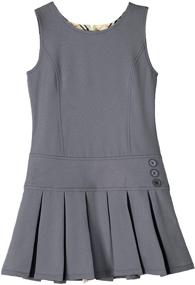 img 2 attached to 👗 Stretchy Pleated School Uniforms for Girls' Dresses by Bienzoe