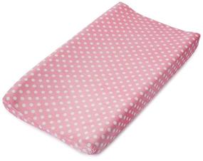 img 3 attached to 🌸 Premium Pink Dots Changing Pad Cover: Summer Ultra Plush Comfort!