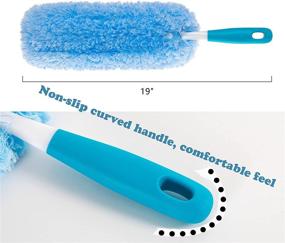 img 1 attached to Sunroom Microfiber Duster - Washable & Removable for Effortless Cleaning