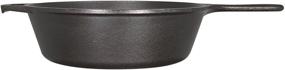 img 3 attached to Lodge Pre-Seasoned Deep Skillet, 10.25-inch Cast Iron (Black)