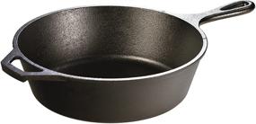 img 4 attached to Lodge Pre-Seasoned Deep Skillet, 10.25-inch Cast Iron (Black)