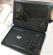 img 1 attached to 📀 DBPOWER 11.5" Portable DVD Player with 5-Hour Battery, 9" Swivel Screen, CD/DVD/SD/USB Support, Remote Control - Black review by Mario Panda