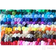 img 1 attached to 🌈 Rainbow Color Embroidery Floss Set - 50 Skeins | Cross Stitch Thread | Cotton Friendship Bracelet String | Craft Yarn for Bracelets, Cross Stitch, and Embroidery Projects review by Karla Richter