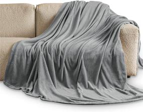 img 3 attached to Bedsure Fleece Blanket Lightweight Microfiber