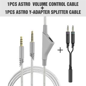 img 3 attached to Улучшенный заменяемый кабель для наушников Astro A10 длиной 2,0 м с регулировкой громкости для игровых наушников A40/A40TR.