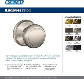 img 1 attached to 🚪 Schlage F40 AND 716 ADD Andover Door Knob with Addison Trim Bed & Bath Privacy Lock, Aged Bronze - Privacy and Elegance Combined