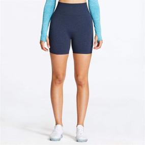 img 3 attached to 🩳 Aoxjox Women's Seamless Biker Shorts for Workout, Running, Booty Yoga - Gym Vital, High-Waisted Leggings