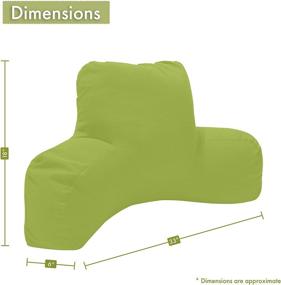 img 2 attached to 📖 Small Polka Dot Reading Pillow by Majestic Home Goods in Lime Color