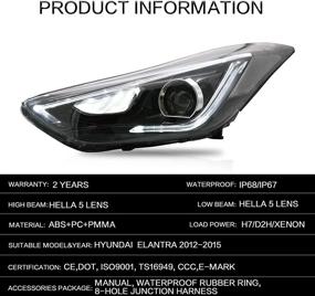 img 1 attached to VLAND Headlight 2011 2016 2013 2014 Sequential