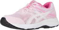 👟 asics girls gel contend little silver athletic shoes: comfort and style for active girls logo